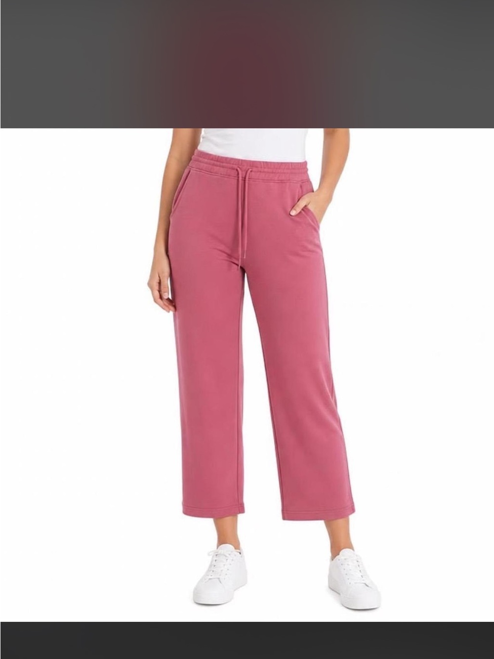 Athleta Pink Wide-Leg Track Pants